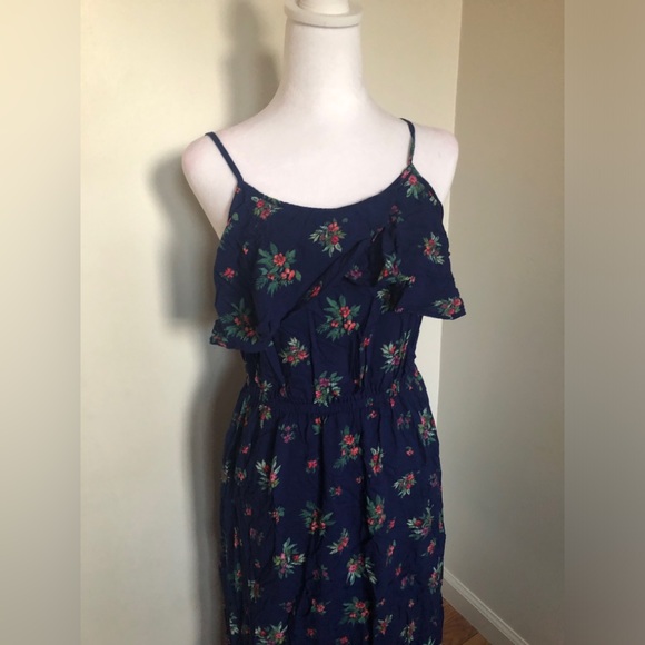 Peyton & Parker Navy Blue Floral Dress Size Small - Picture 1 of 10